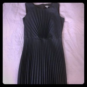 DKNY navy pleated dress